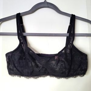 NWOT VS 34B Sheer Black Lace Bra